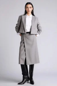 DeFacto Normal Waist Taffeta Midi Skirt