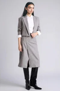 DeFacto Normal Waist Taffeta Midi Skirt - Image 2