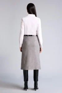 DeFacto Normal Waist Taffeta Midi Skirt - Image 5