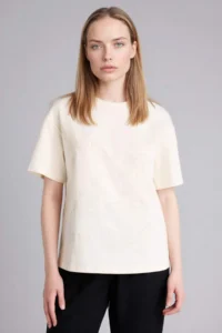 DeFacto Relax Fit Patterned Combed Cotton T-Shirt