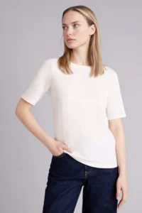 DeFacto Regular Fit Boat Neck Rib T-Shirt