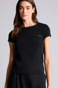 DeFacto Slim Fit Crew Neck Ribbed Short Sleeve T-Shirt