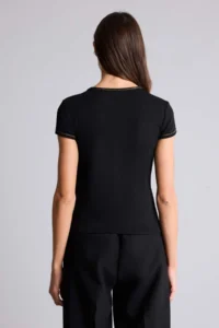 DeFacto Slim Fit Crew Neck Ribbed Short Sleeve T-Shirt - Image 5