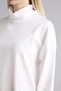 DeFacto 100% Cotton Relax Fit Half Turtleneck Premium T-Shirt - Image 4