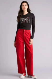 DeFacto Fitted Printed Rib T-Shirt - Image 2