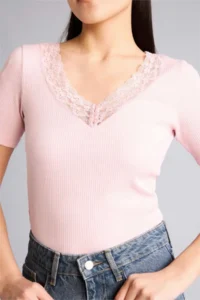 DeFacto 100% Cotton Slim Fit Ribbed Camisole T-Shirt - Image 3