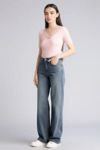 DeFacto 100% Cotton Slim Fit Ribbed Camisole T-Shirt - Image 4