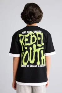 DeFacto Oversize Crew Neck Short Sleeve T-Shirt Boy - Image 6