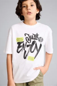 DeFacto Oversized Printed T-Shirt Boys'