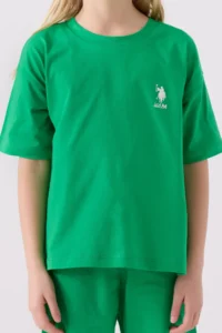 US Polo Assn. Girls' Green Bermuda Set - Image 4