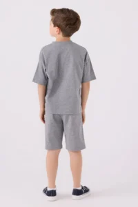 US Polo Assn. U.s. Polo Shirt Assn Boys' Gray Bermuda Set - Image 5