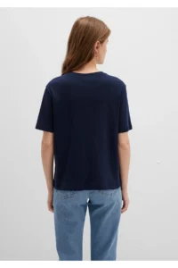 Mavi Navy Blue Basic T-Shirt Semi Slim Fit / Semi Slim Fit -86623 - Image 4