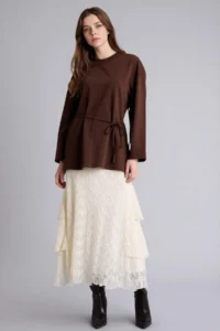 DeFacto A Cut Lace Midi Skirt - Image 2