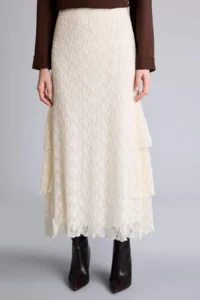 DeFacto A Cut Lace Midi Skirt - Image 3