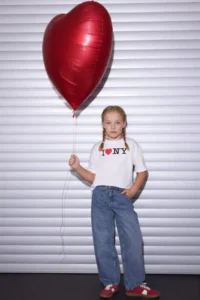 DeFacto I Love NY Oversized T-Shirt Girls' - Image 2