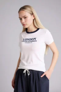 DeFacto Regular Fit Printed Rib T-Shirt - Image 3