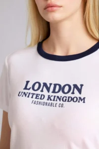 DeFacto Regular Fit Printed Rib T-Shirt - Image 4