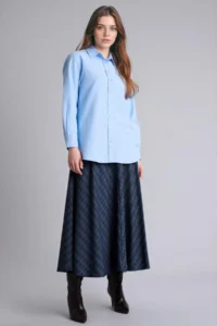 DeFacto A Cut Checkered Maxi Skirt