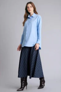 DeFacto A Cut Checkered Maxi Skirt - Image 2