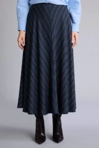 DeFacto A Cut Checkered Maxi Skirt - Image 3