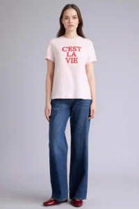 DeFacto Slogan Printed Penye Short Sleeve T-Shirt - Image 2