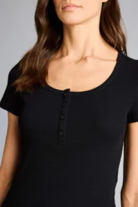 DeFacto Regular Fit Basic Plain Ribbed Camisole Short Sleeve T-Shirt - Image 4