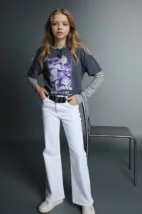 DeFacto Kpop - Demon Hunters Relax Fit T-Shirt Girls - Image 2