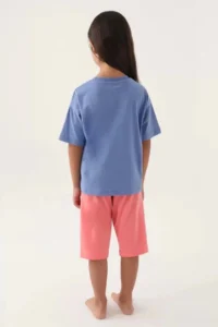 US Polo Assn. U.s. Polo Shirt Assn Girls' Pink Capri Set - Image 4