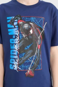 DeFacto Superman Crew Neck Short Sleeve T-Shirt Boy - Image 4