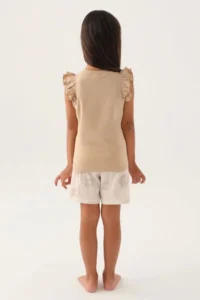 US Polo Assn. Girl Waitress Shorts Set - Beige - Image 5