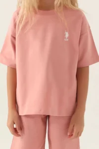 US Polo Assn. Us1822 Licensed Simple Stylish Girl's Top and Bottom Set - Image 4