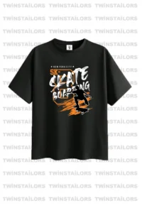 twins tailors Skate Boarding And Brooklyn Printed 3-Pack Unisex Black-White-Green Kids T-Shirt - Image 4
