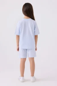 US Polo Assn. U.s. Polo Shirt Assn Girls' Purple Bermuda Set - Image 5