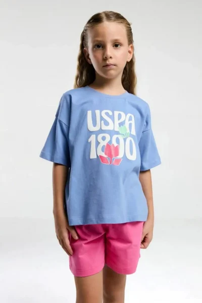 US Polo Assn. U.s. Polo Shirt US2096-4 KIZ Shorts Set