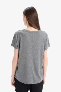 DeFacto Anthracite Women T-Shirt E9333AX/AR53 - Image 6