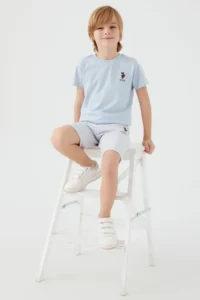 US Polo Assn. U.s. Polo Shirt Assn Boys' Blue Bermuda Set