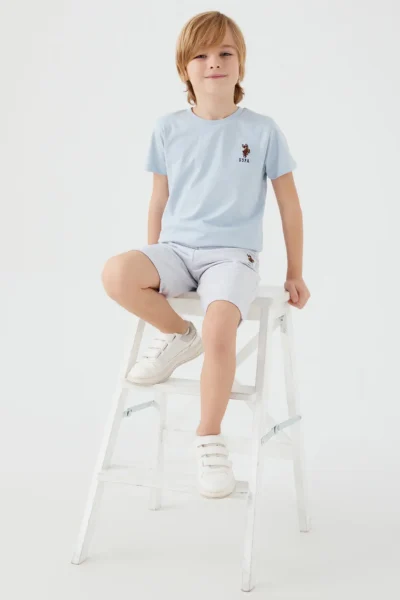 US Polo Assn. U.s. Polo Shirt Assn Boys' Blue Bermuda Set