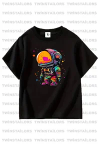 twins tailors Trex Dinosaur Printed 3-Pack Unisex Purple-Sax Blue-Black Children's T-Shirt - Image 3