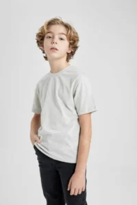 DeFacto Boys' Crew Neck Short Sleeve T-Shirt - Image 2