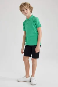 DeFacto  Boys' Polo Shirt Collar T-Shirt - Image 2