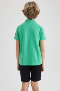 DeFacto  Boys' Polo Shirt Collar T-Shirt - Image 5