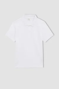 DeFacto Boy's Basic Short Sleeve Pique Polo T-Shirt K1689a622sp - Image 6