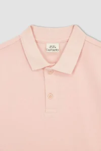 DeFacto Boy's Pique Short Sleeve Basic Polo T-Shirt - Image 7
