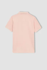 DeFacto Boy's Pique Short Sleeve Basic Polo T-Shirt - Image 8