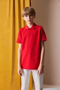 DeFacto Boy's Pique Short Sleeve Basic Polo T-Shirt