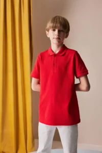 DeFacto Boy's Pique Short Sleeve Basic Polo T-Shirt - Image 3