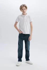 DeFacto White Boys' T-Shirt K1689A6/WT34 - Image 2