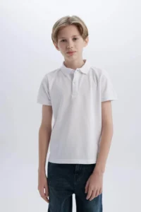 DeFacto White Boys' T-Shirt K1689A6/WT34 - Image 3