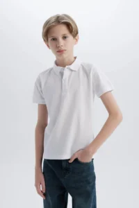 DeFacto White Boys' T-Shirt K1689A6/WT34 - Image 4