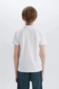 DeFacto White Boys' T-Shirt K1689A6/WT34 - Image 6